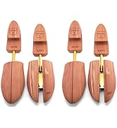 HOUNDSBAY Shoe Tree for Men, Wooden Shoe Stretcher Men, Cedar Shoe Trees for Men, Adjustable Shoe...