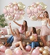 Pearl Pink and Gold Balloons