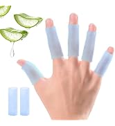 Kimihome 20 PCS Gel Finger Sleeve Protectors - Silicone Finger Sleeves with Aloe Vera Extract - F...