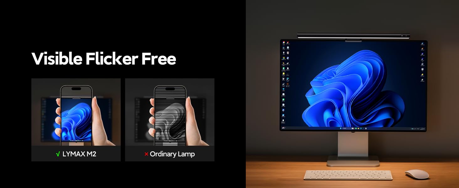 visible flicker free