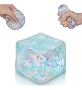 Puffwize Ice Cube Squishy Toy, Sensory Fidget Toys for Stress and Anxiety Relief, Slow Rise Squis...