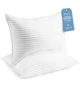 Beckham Hotel Collection Shredded Memory Foam Pillow 2-Pack Queen | Adjustable Fill Cooling Bed P...