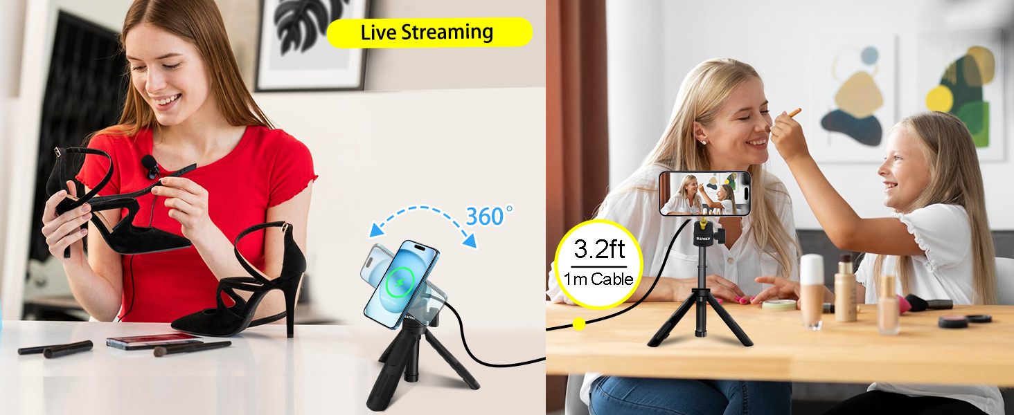 Magnetic Self Stick Extension Desktop Tripod