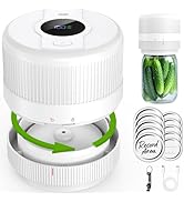 Mason Jar Vacuum Sealer Kit, Electric Sealer for Wide and Regular Mouth Mason Lids, Canning Vacuu...