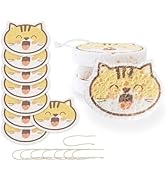 Vilphel 8 Pack Happy Cat High Absorbent POP UP Kitty Printing Compressed Cellulose Sponges for Di...