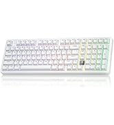 LEOBOG HI98C Pro Wireless Mechanical Gaming Keyboard, Tri-Mode Wired/2.4G/BT5.0 Hot Swappable Alu...