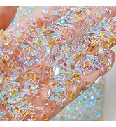 200PCS Aurora Nail Art Rhinestones Multi Shapes Mix 3D Glass Crystal Nail Gems Nail Charms Craft ...