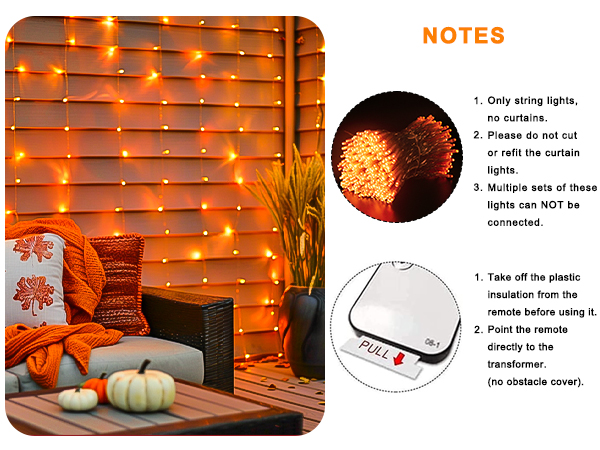 orange Halloween Lights