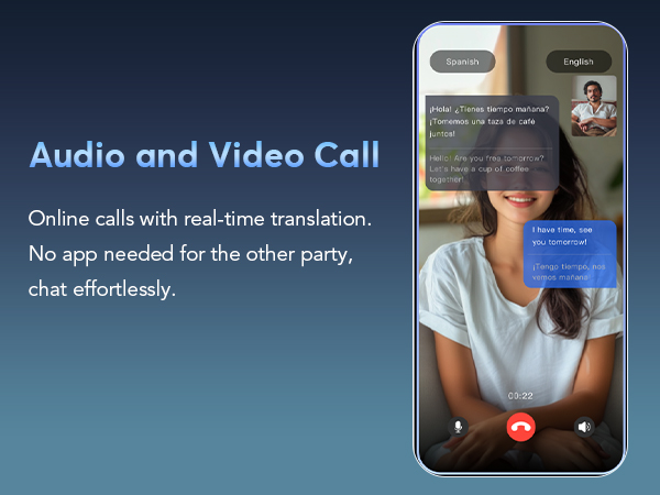 audio and video call