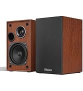 Elimavi Passive Bookshelf Speakers, 2-Way Design with 4" Woofer & 1" Silk Horn Tweeter, 60Hz Bass...