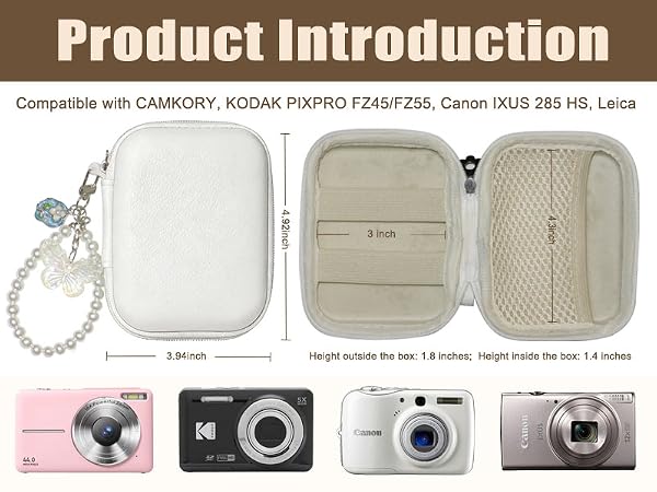 digital camera case kodak pixpro bag small cameras cases powershot fz45 fz55 canon ixuscamera bag