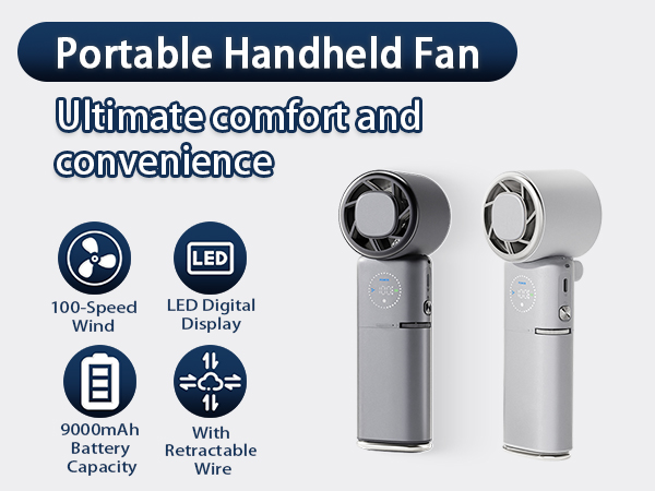 portable fan rechargeable