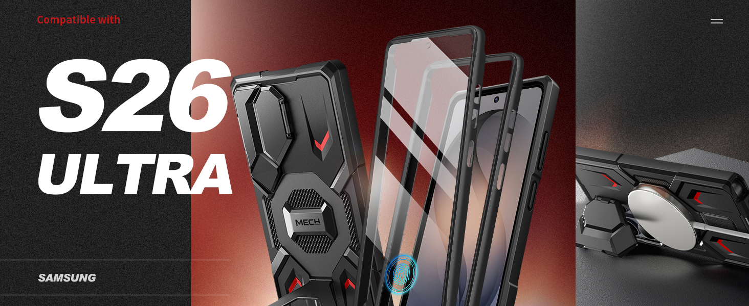for Samsung Galaxy S26 Ultra Case with 2 Front Frames