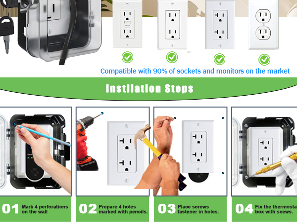 Child Proof Outlet Lock Box