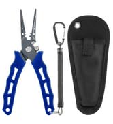 Reaction Tackle 7” Fishing Pliers – Stainless Tool – Tungsten Carbide Cutters – Saltwater Corrosi...