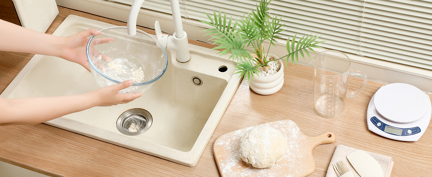 sink strainer mesh bags, disposable drain covers, drain covers, sink strainer net