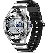 PASNEW Watch - Sport Watches for Waterproof with Alarm Stopwatch Military Dual Time Big Dial Wris...