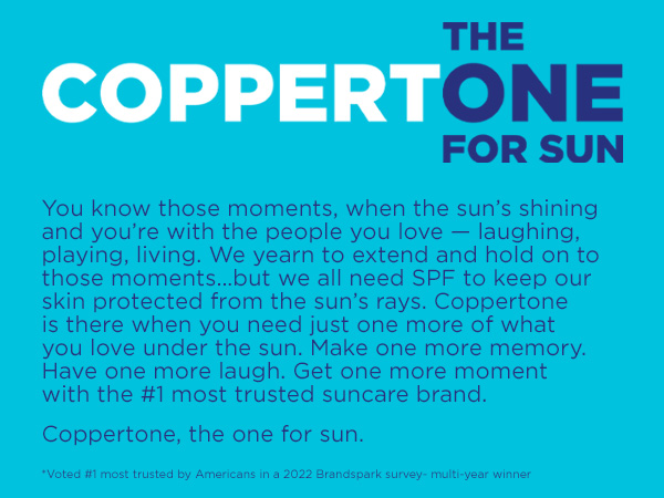 Coppertone the one for sun