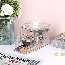 1 x 3 drawers hair accessories organizer box