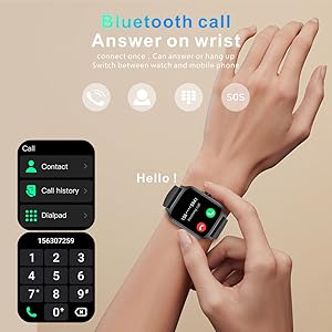 Bluetooth call answer make calls on the watch call reminder reject calls
