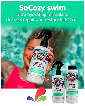 SoCosy hair care products swim shampoo conditioner leave in