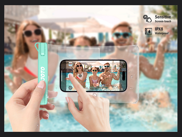 IPX8 waterproof and sensitive touch