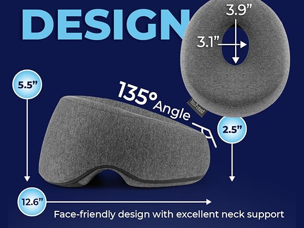 Face down pillow for BBL and vitrectomy recovery, surgery headrest for bed or massage table Stomach