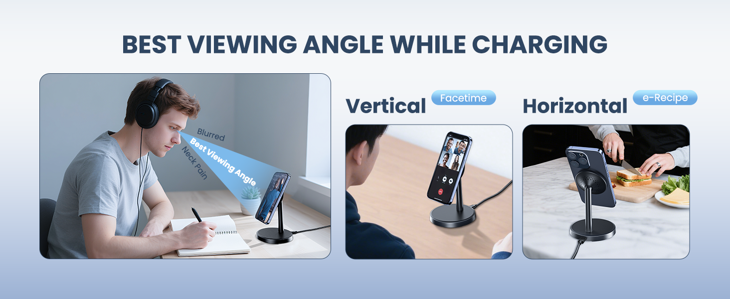 wireless charger iphone Stand 15W Fast Mag-Safe Charger for iPhone