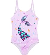 WAWSAM Girls One Piece Swimsuit Kid Beach Swimwear Toddler Bathing Suit