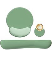 AORTDES Ergonomic Keyboard Mouse Pad Wrist Rest Support Set for Laptop/Computer/Desktop,Memory Fo...