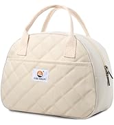 CaCTOUR Lunch Bag Women,Insulated Quilted Lunch Bag, Small Portable Cute Lunch Box,Cooler Bag Reu...