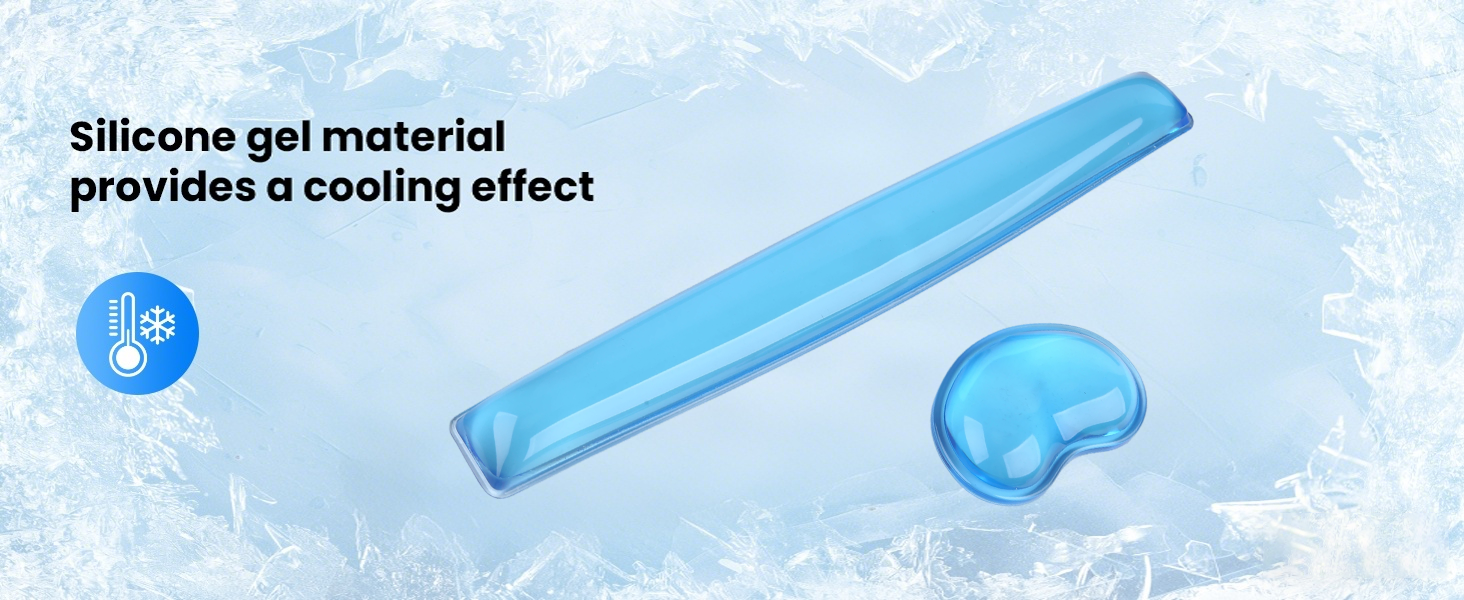 silicone gel materialprovides a cooling effect
