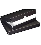 Lineco Archival Folio Storage Box. Metal Edge Archival Boxboard, Clamshell Lid. 9.5 x 12.5 x 1.75...