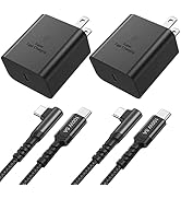 Super Fast Charger Type C, Costyle 45W USB C Charger Type C Fast Charging Block with 6FT Right An...