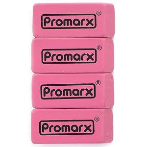 promarx pink erasers school work study