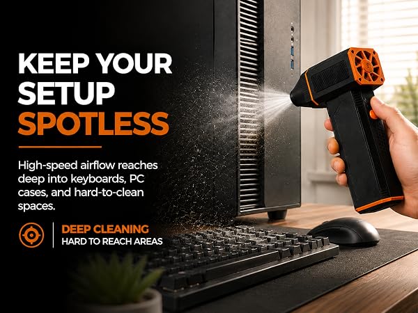 Cordless Rechargeable Compressed Air Blower