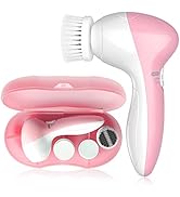 Electric Facial Cleansing Brush for Women, 3-in-1 Face Cleanser and Exfoliator Brush with 3 Brush...