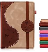 Soomeet Lined Journal Notebook, A5 Hardcover Leather Journal for Men Women, 200 Pages 100 GSM Thi...