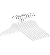 Nature Smile Wooden Coat Hangers Wood Shirt Dress Jacket Clothes Hangers with Extra Smooth Finish...