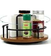 OCMML Napkin Holder for Table,360° Rotating Lazy Susan Turntable Organizer for Cabinet,9 inches K...