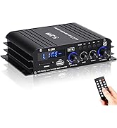 Facmogu S-299 40Wx4 Bluetooth Power Amplifier with Active Subwoofer Output Max 800W 4.1CH Subwoof...
