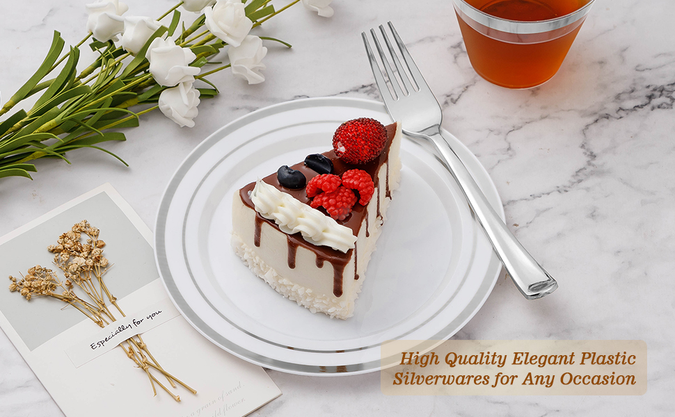 plastic forks and spoons