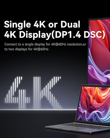 computer docking station dual hdmi adapter foe 2 monitors USB C hub multiple adapter
