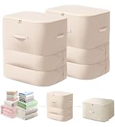 Ultra Space Saving Self Compression Organizer, 2025 New 3-Layer Zipper Large Capacity Storage Bag...