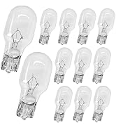 VCYOPN 12 PCS 921 Bulbs, 12V/16W T15 Bright Light Bulb Replacement for Reverse Backup Brake Tail ...