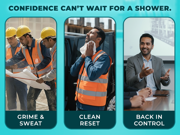 Body wipes confidence