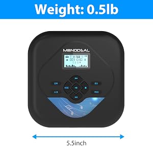 cd player portable with headphones