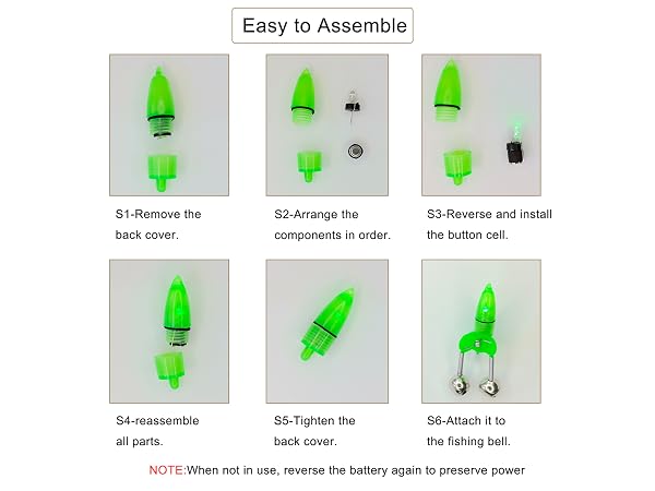 how to set up fishing bells with lights step one to six mobile guide