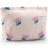 ZLFSRQ Cherry Makeup Bag for Women Cute Pink Cosmetic Bag Zipper Makeup Pouch for Purse Large Cap...