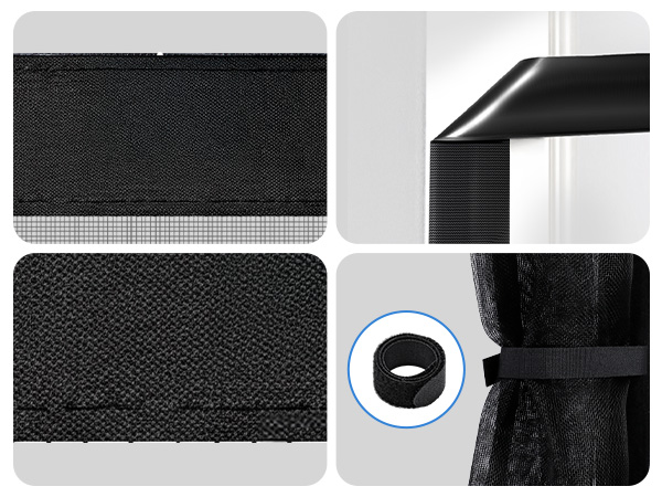 garage door screen with magnetic closure